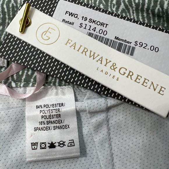 Fairway & Greene Lottie Golf Skort Bristol Women’s Small - Picture 10 of 11